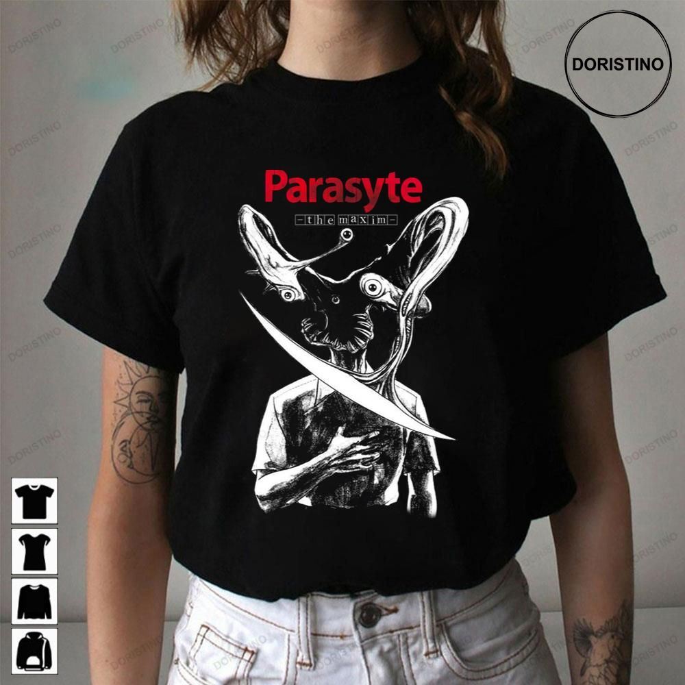 Parasyte The Maxim Red Black Whtie Limited Edition T-shirts